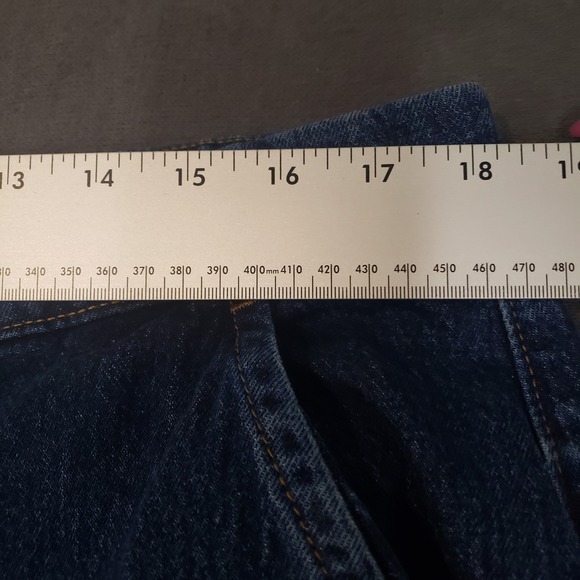 Free Assembly Wide Leg Jeans Womens 16 Blue High Rise Stretch - Picture 5 of 9